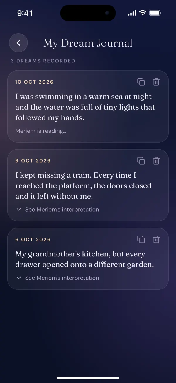 Dream journal
