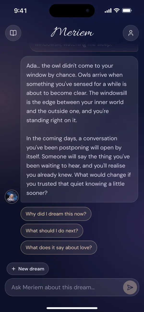 AI dream interpretation