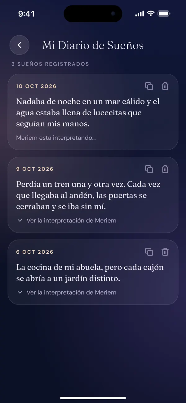 Diario de sueños