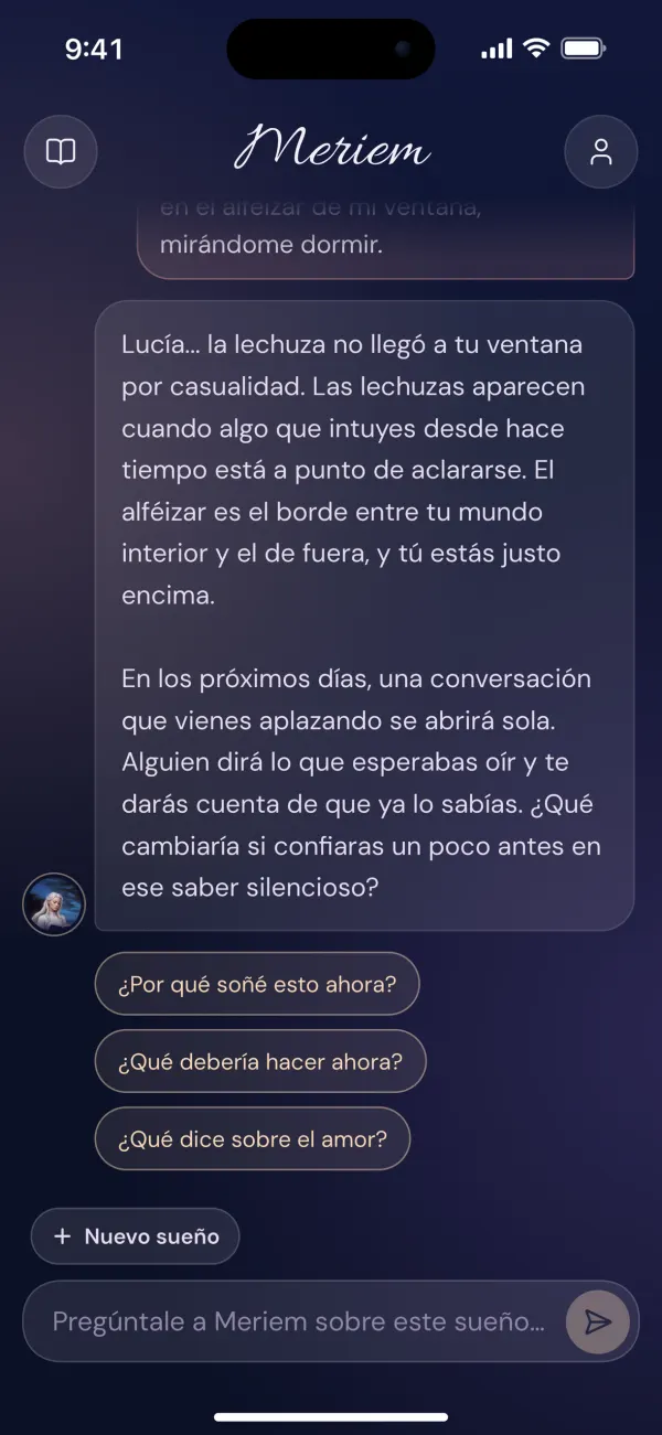 Interpretación de sueños con IA