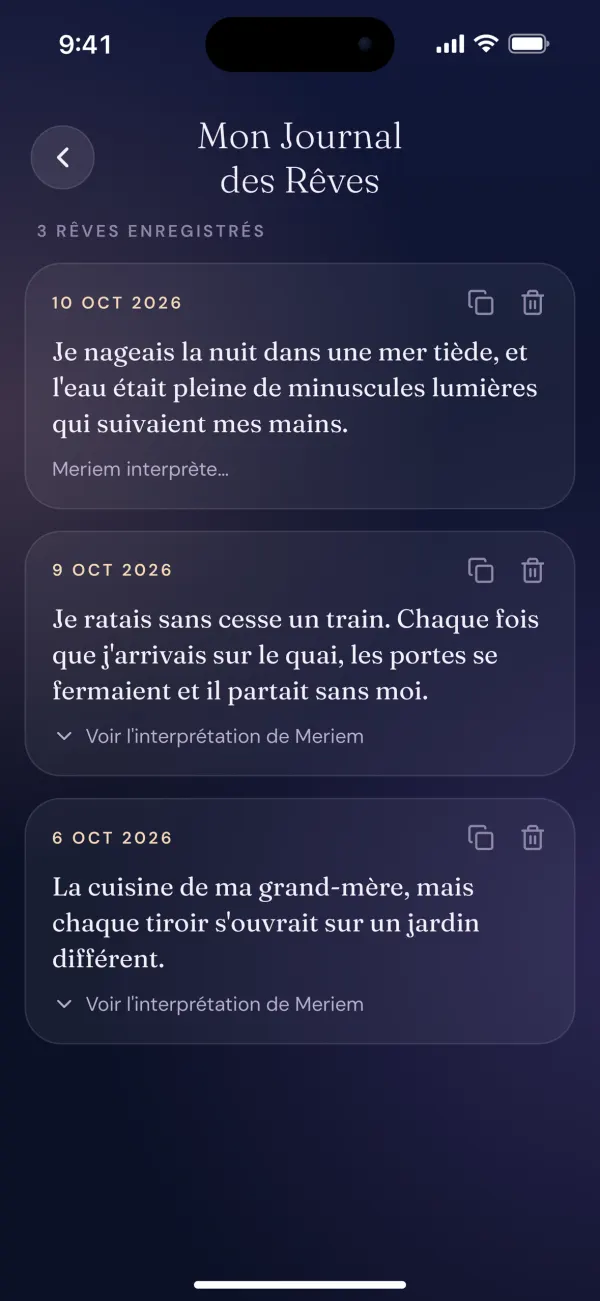 Journal de rêves