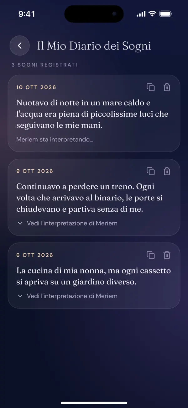 Diario dei sogni