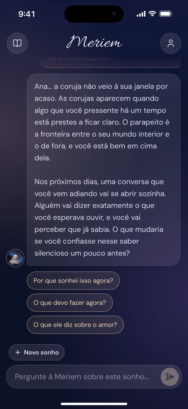 Interpretação de sonhos com IA